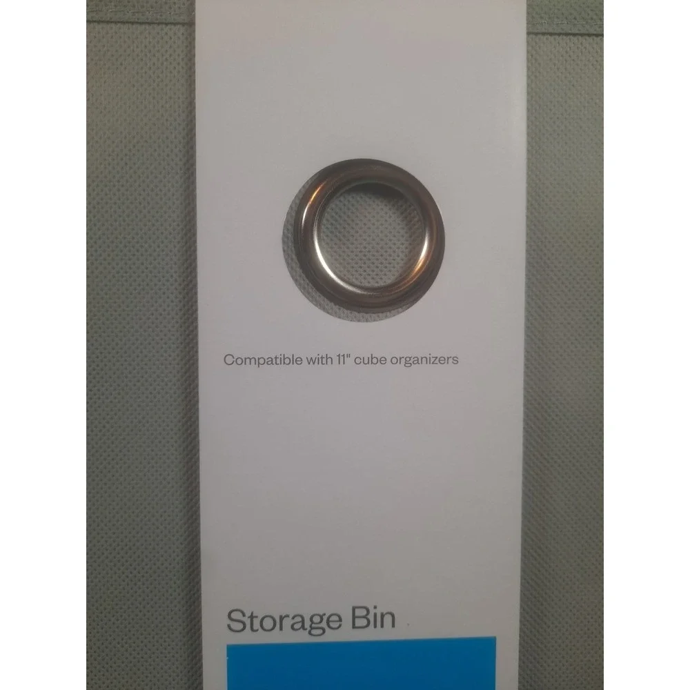 NIP Set Of 6 Room Essentials Storage Bin Grey 11 x 10.5 x‎ 10.5